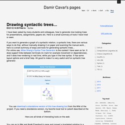 Drawing syntactic trees...