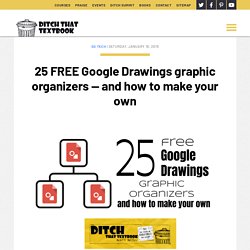 25 FREE Google Drawings graphic organizers — and how to make your own