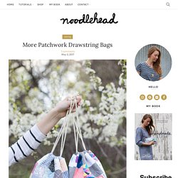 More Patchwork Drawstring Bags - Noodlehead