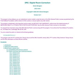 DRC: Digital Room Correction