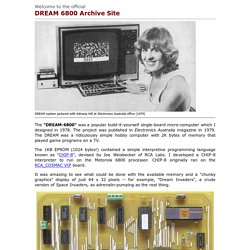 DREAM-6800 CHIP-8 hobby computer archive