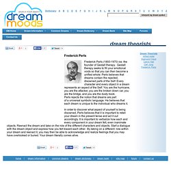 Dream Theories: Frederick Perls