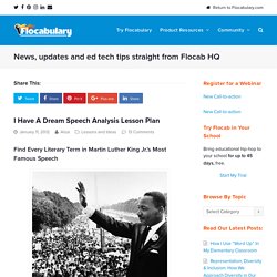 » I Have A Dream Speech Analysis Lesson Plan