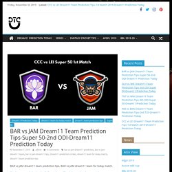 BAR Vs JAM Dream11 Team Prediction Tips-Super 50-2nd ODI-Dream11 Prediction Today