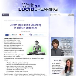 Dream Yoga: Lucid Dreaming in Tibetan Buddhism