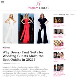 Best Dressy Pant Suits for Wedding Guests