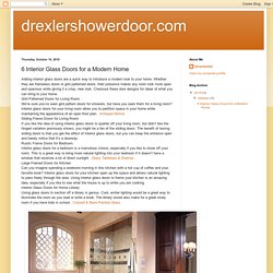 drexlershowerdoor.com: 6 Interior Glass Doors for a Modern Home