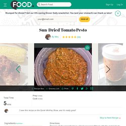 Sun-Dried Tomato Pesto Recipe
