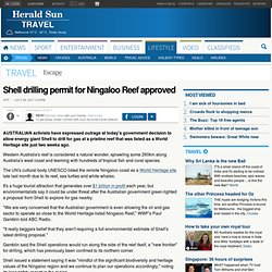 Shell drilling permit for Ningaloo Reef approved