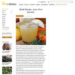 Drink Recipe: Asian Pear Sparkler