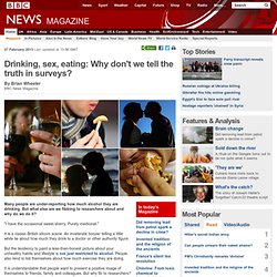 Drinking, sex, eating: Why don't we tell the truth in surveys?