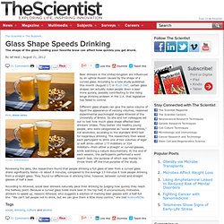 Glass Shape Speeds Drinking