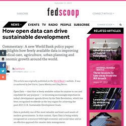 How open data can drive sustainable development