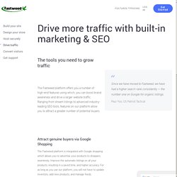 Drive more traffic with built-in marketing & SEO