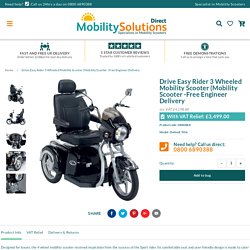 New Drive Easy Rider 3 Wheeled Mobility Scooter