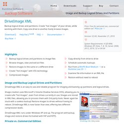 DriveImage XML Backup Software - Data Recovery Product
