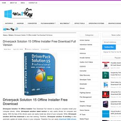 Driverpack Solution 15 Offline Installer Free Download Full Version