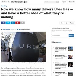 Now we know how many drivers Uber has — and have a better idea of what they’re making​