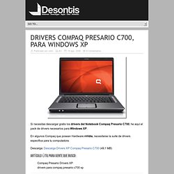 Drivers Compaq Presario C700, para Windows XP