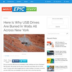 Here Is Why USB Drives Are Buried In Walls All Across New York