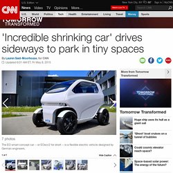 'Crab' car drives sideways and parks in tiny spaces