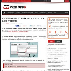 Get Your USB Drives To Work With VirtualBox (Ubuntu Host)