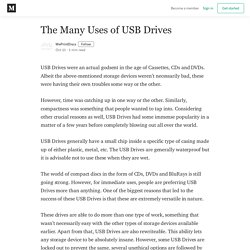 The Many Uses of USB Drives - WePrintDiscs - Medium