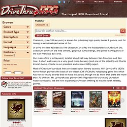Chaosium - The Largest RPG Download Store!
