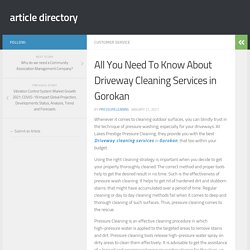 Driveway Cleaning Services in Gorokan