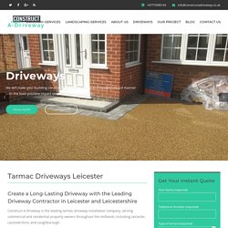 Perfectionism in Tarmac Driveways Services are Available