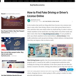 How to Find Fake Driving or Driver's License Online