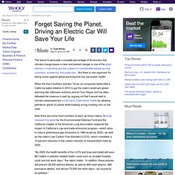 Forget Saving the Planet, Driving an Electric Car Will Save Your Life