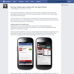 Driving mobile app installs with the App Center