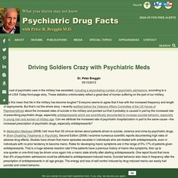 Driving Soldiers Crazy with Psychiatric Meds