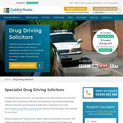 Drug Driving Solicitors