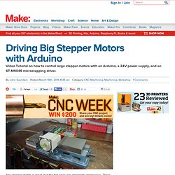 Driving Big Stepper Motors with Arduino