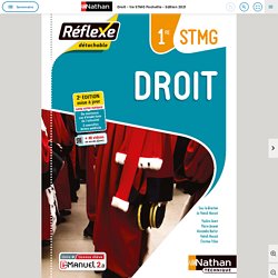 Nathan technique - Droit - 1re STMG Pochette - Edition 2021