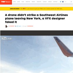 No a drone didn't strike a plane leaving New York, it's a hoax