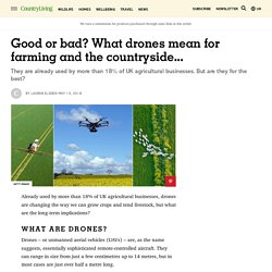 Good or bad? What drones mean for farming and the countryside...