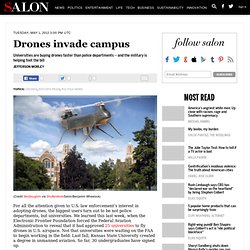 Drones invade campus - drones