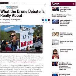 Drones in the United States: What the debate is really about.