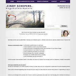 Droomanalyse » Cindy Schepers