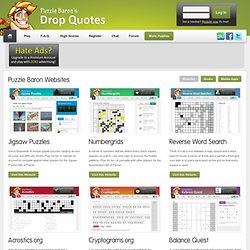Drop Quotes - Solve Online or Print Your Own for Free!