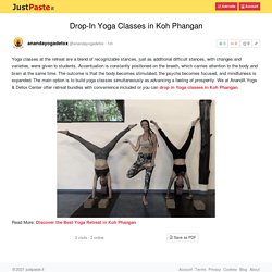 Drop-In Yoga Classes in Koh Phangan