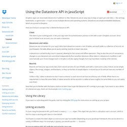 Datastore API tutorial