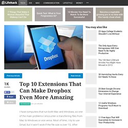Top 10 Dropbox Extensions Make It More Amazing
