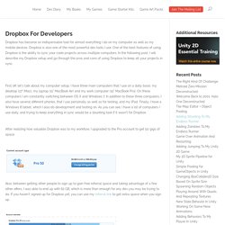 Dropbox For Developers