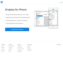 for iPhone - Dropbox