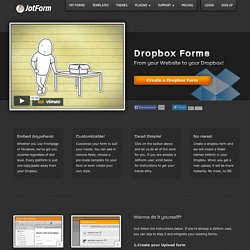 Dropbox Forms: Receive files from your web site to your dropbox!