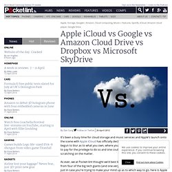 Apple iCloud vs Google vs Amazon Cloud Drive vs Dropbox vs Microsoft SkyDrive
